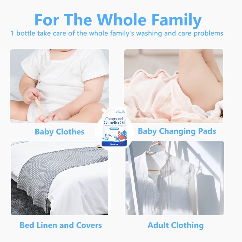 Einmilk Compound Camellia Oil Baby Natural Laundry Detergent Unscented