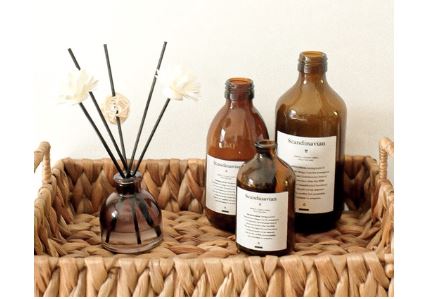  Vintage Scandinavian Glass Vase