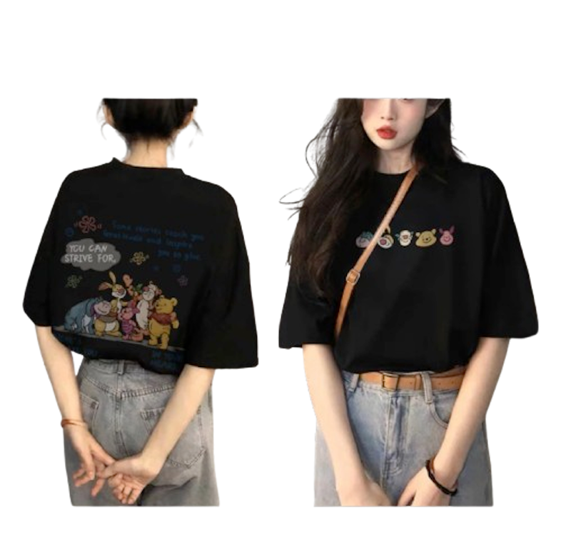 Forteid T-Shirt Washed Oversize Tigger And His Hood Friend 1
