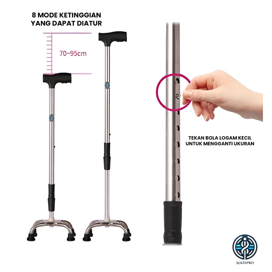  ALKESPRO Tongkat Kaki 4 