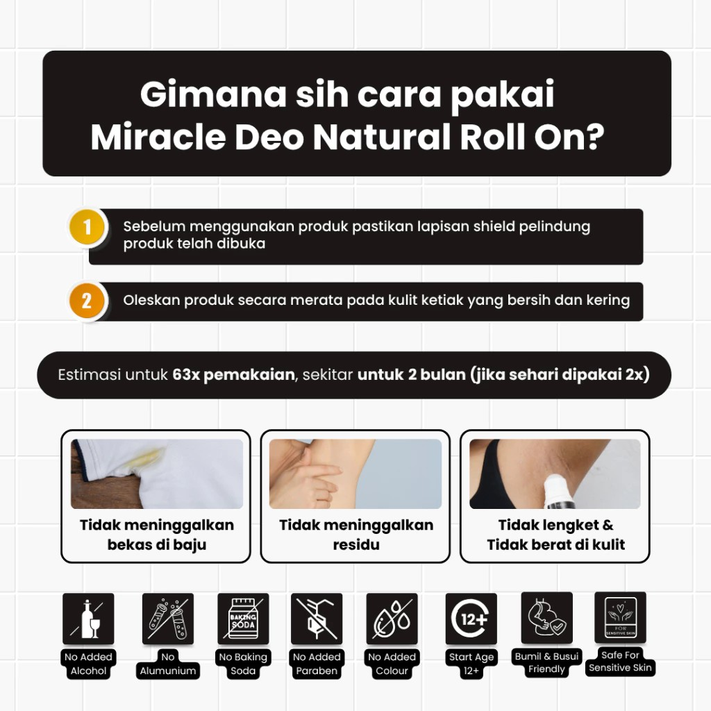 Fandi Universal Kosmekreasi Tératu Beauty Miracle Deo Natural Roll On