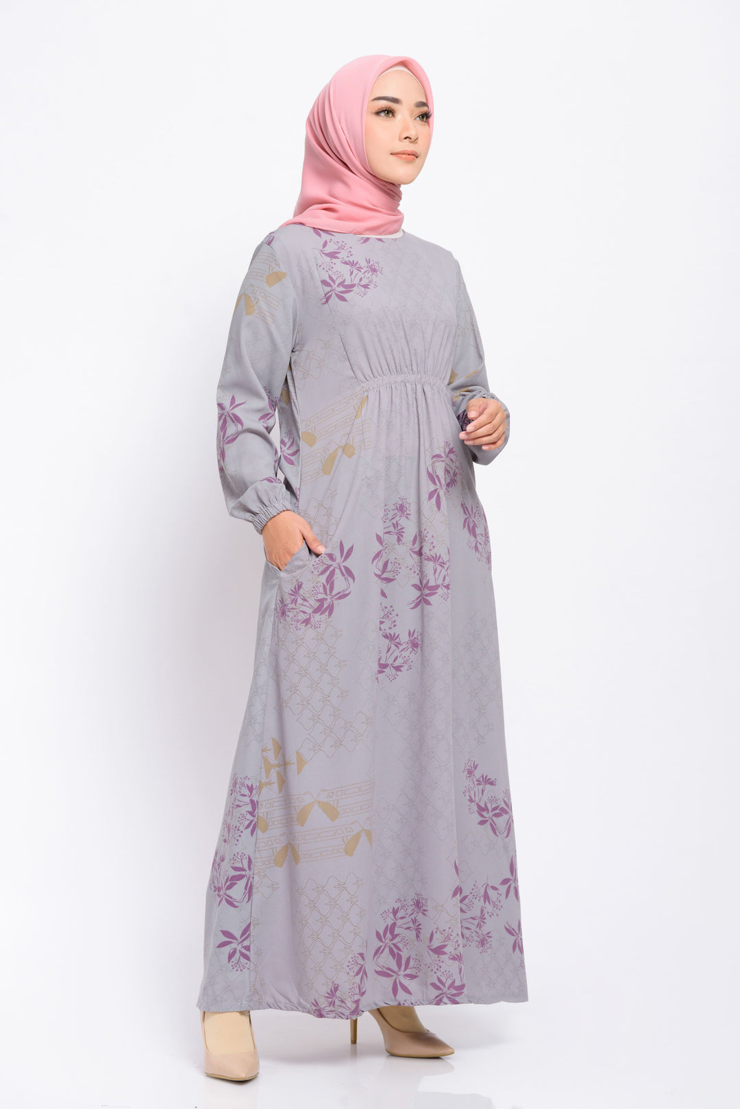 Kals Corpora Indonesia ZM Zaskia Mecca Gyan Grey Gamis