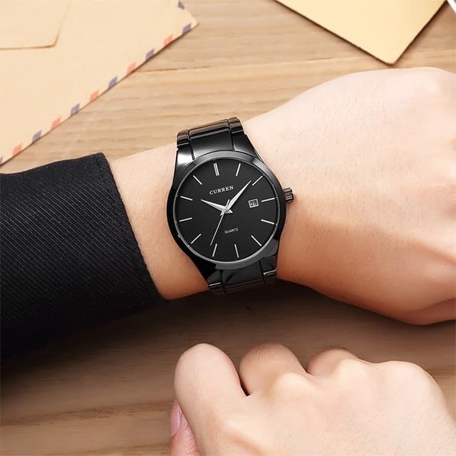 Curren Jam Tangan Pria Analog Stainless Steel CURRENOS 8106 