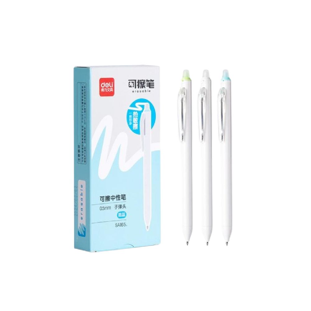 Deli Erasable Gel Pen 0.5 mm ｜ SA165