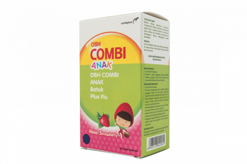 Combiphar OBH Combi Anak Batuk Plus Flu - Strawberry