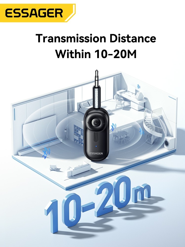 Essager Bluetooth 5.3 Adapter 3.5mm 3