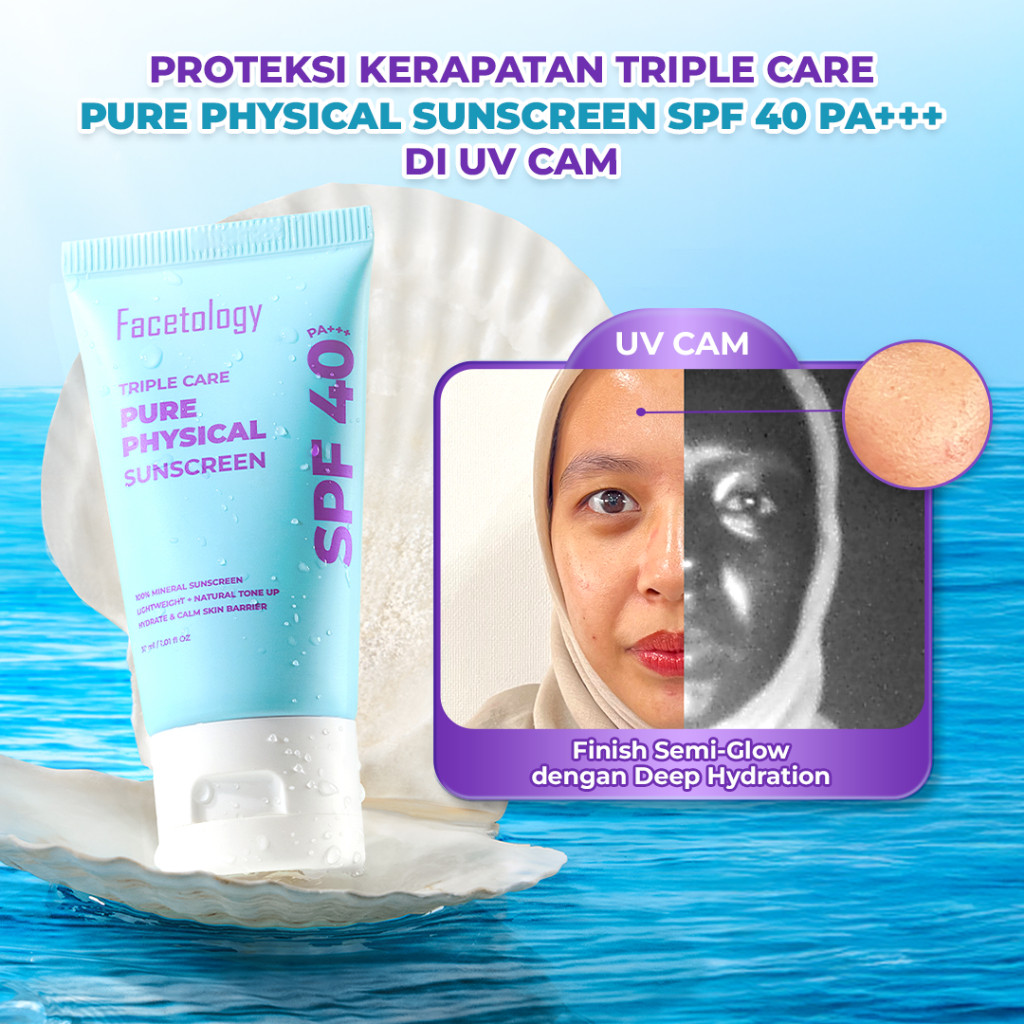Facetology Innovation Technology Facetology Triple Care Pure Physical Sunscreen SPF 40 PA+++ 