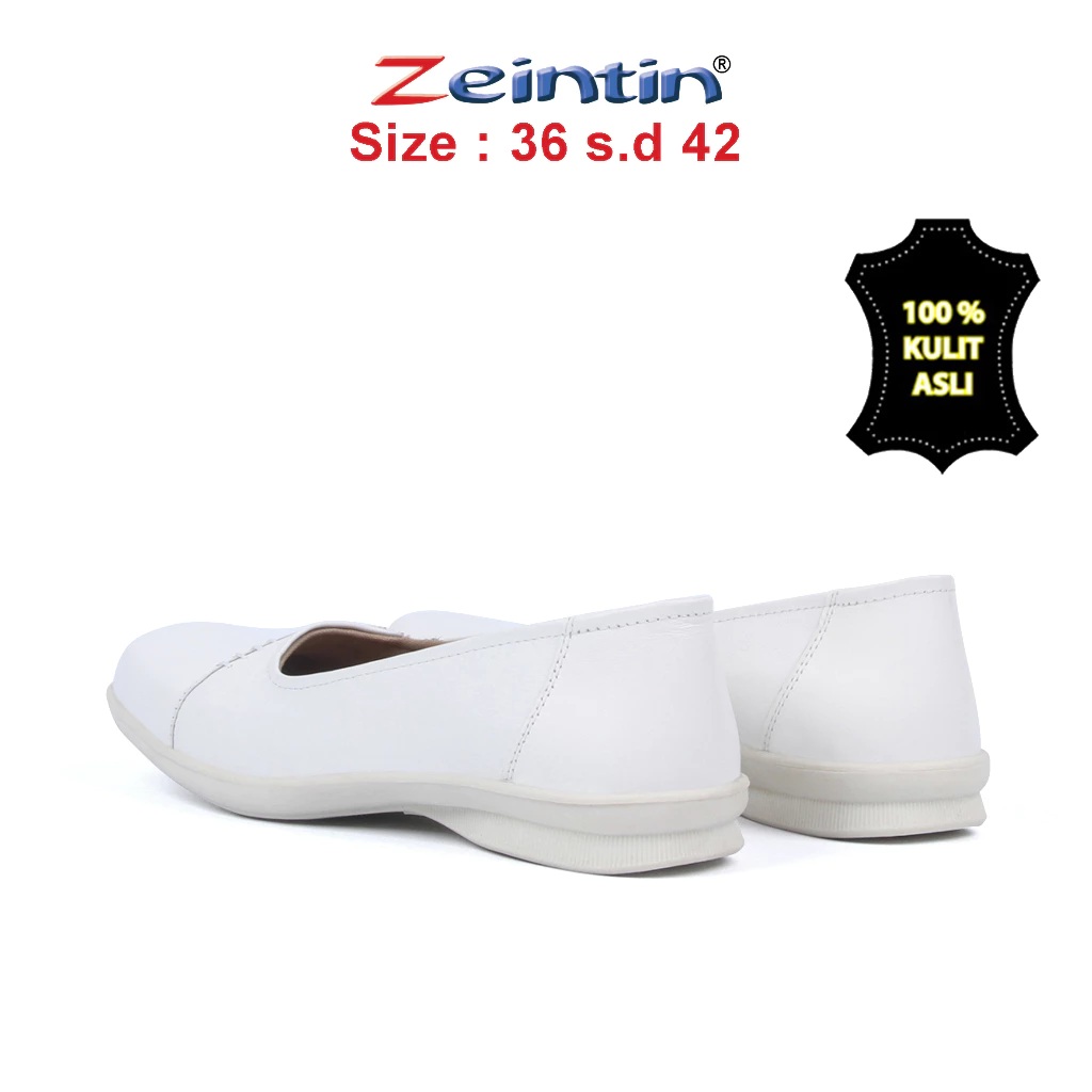 Janindo Multi Mandiri Zeintin Sepatu Pantofel Wanita Putih  BJ 2310