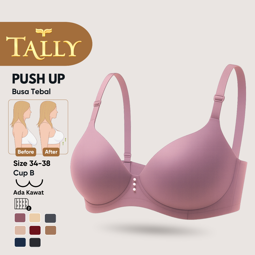 TALLY Bra Kawat Busa Tebal Push Up 8819