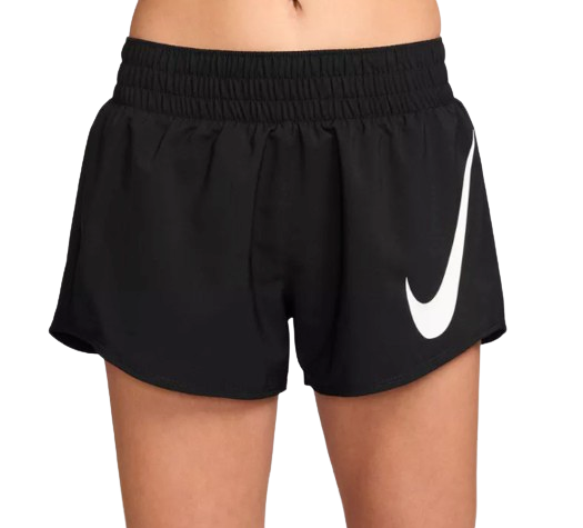 One Swoosh Women's Dri-FIT Mid-Rise Loose Brief-Lined Running Shorts  1