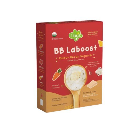 Nayz BB Laboost Bubur Beras Organik Kakap 8+