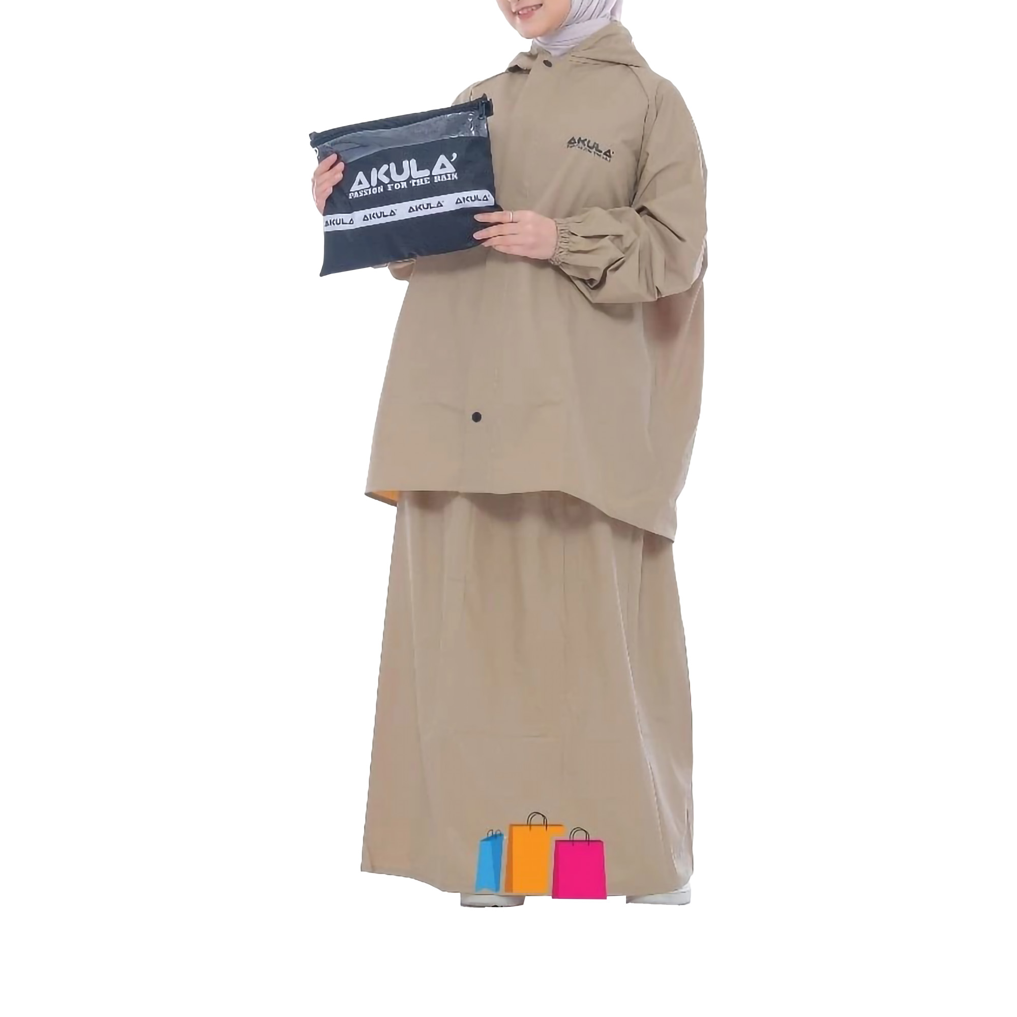  Akula Jas Hujan Rok Wanita Dewasa