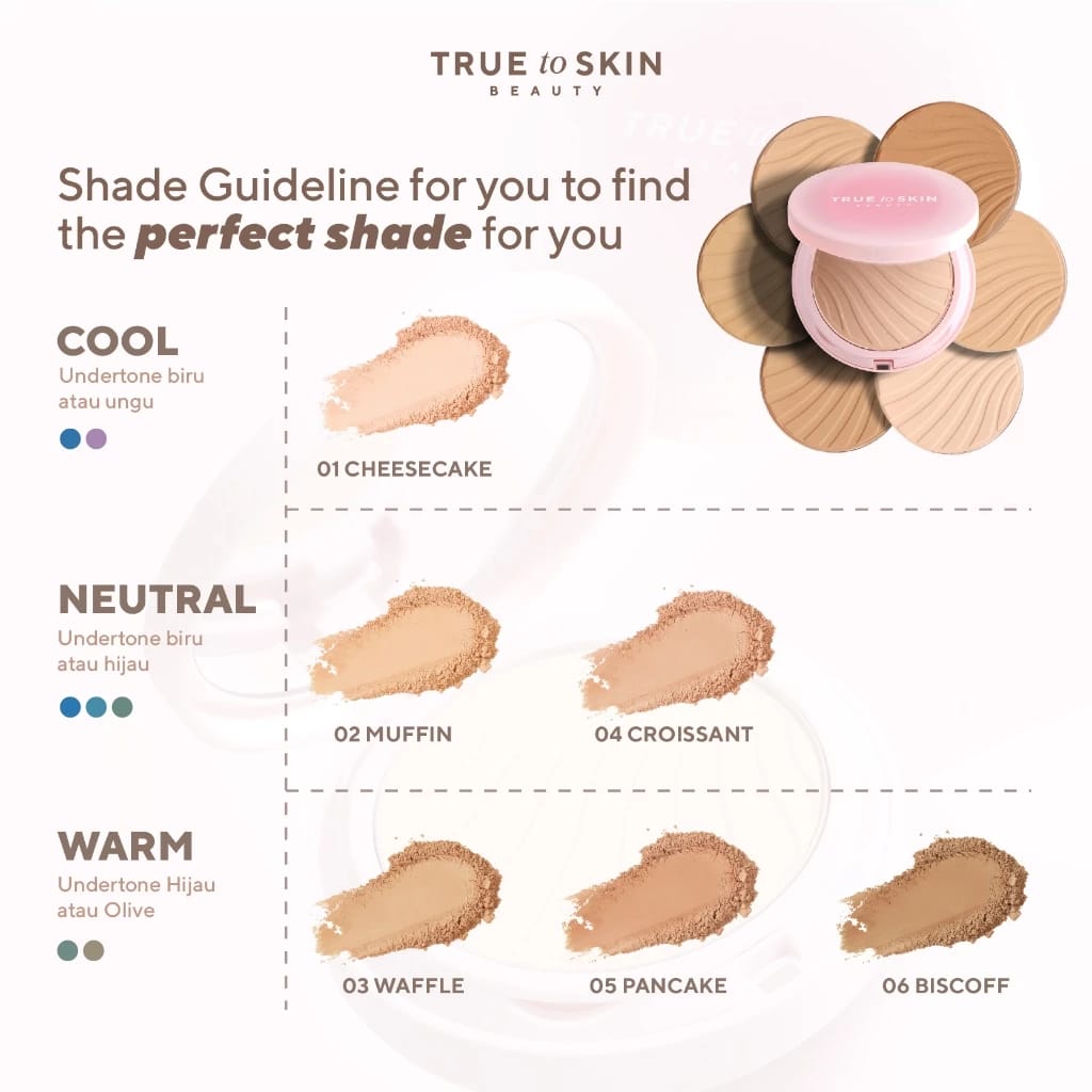 Triniti Tunggal Abadi True to Skin Skinlike Porefecting Powder Foundation Waffle