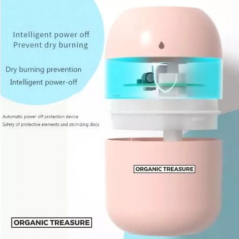 Organic Treasure Paket Mini Humidifier 220 ml + 4 Essential Oil 2
