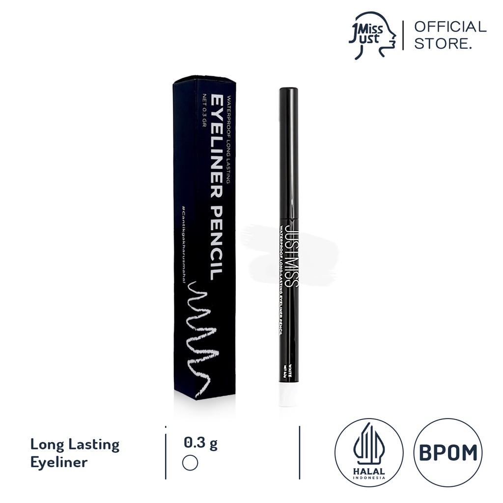 Winida Ayu Lestari JustMiss Cosmetics Eyeliner Pencil White