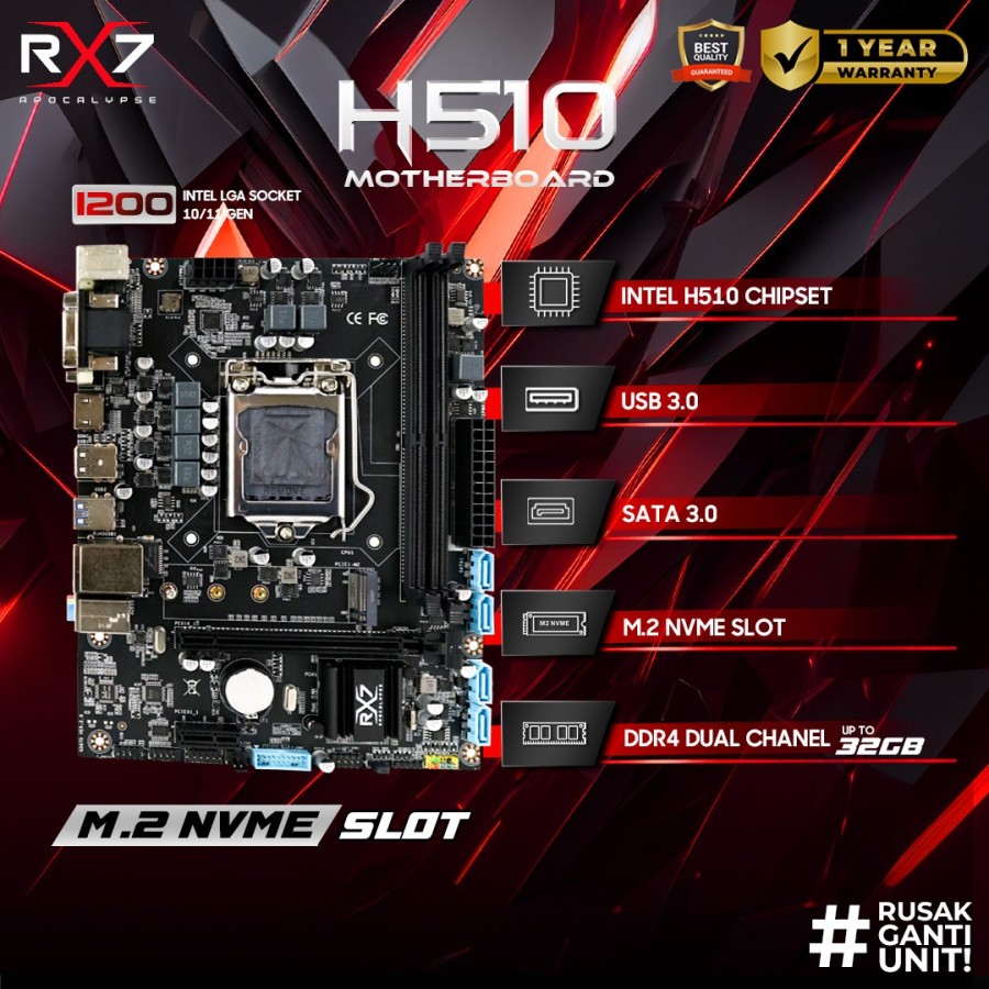  RX7 Apocalypse Motherboard H510