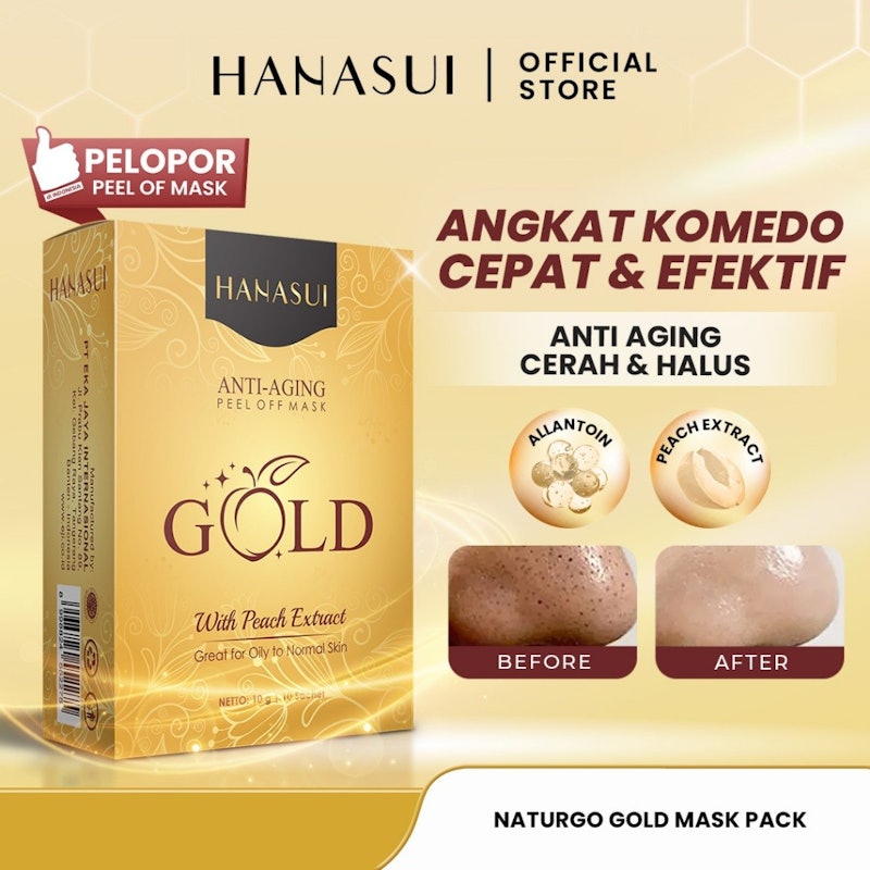Hanasui Anti Aging Peel Off Mask Gold