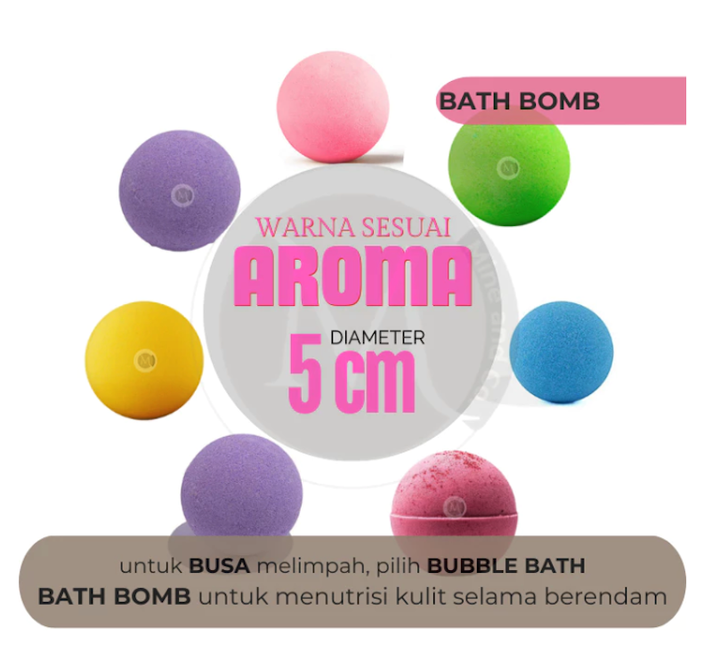 Mine&Co Bath Bomb With Essential Oils Petite Bubble Gum 2