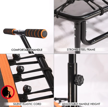 Kolumb Trading Indonesia Kolumb Sport Trampoline Jump Fit Black Orange Hexa YDF1006