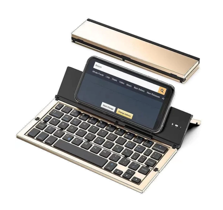 Portable Mini Folding Bluetooth Wireless Keyboard 