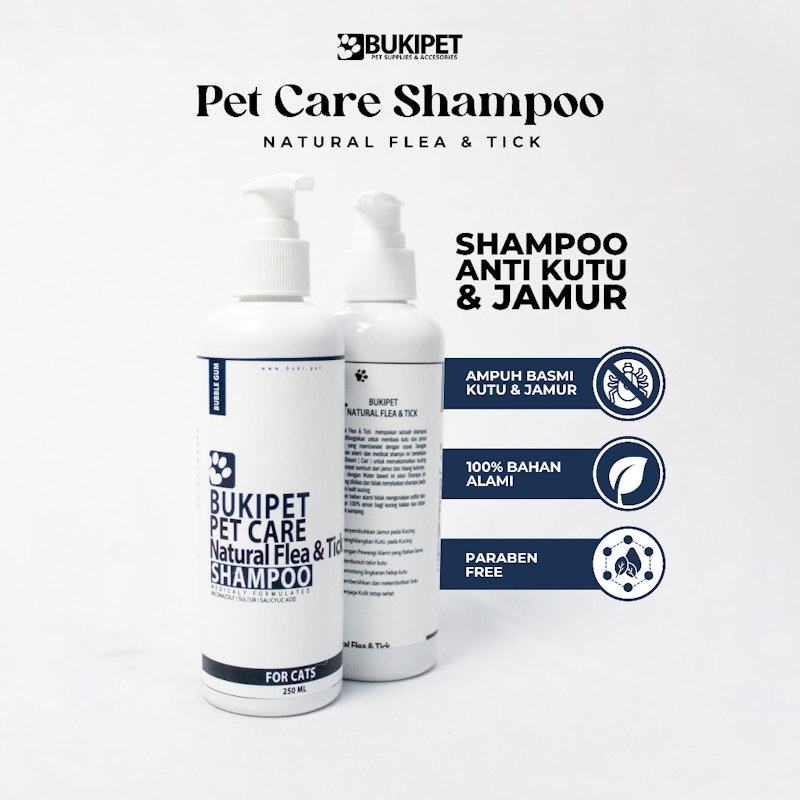 BUKIPET Natural Flea & Tick Shampoo Original for Cats 3