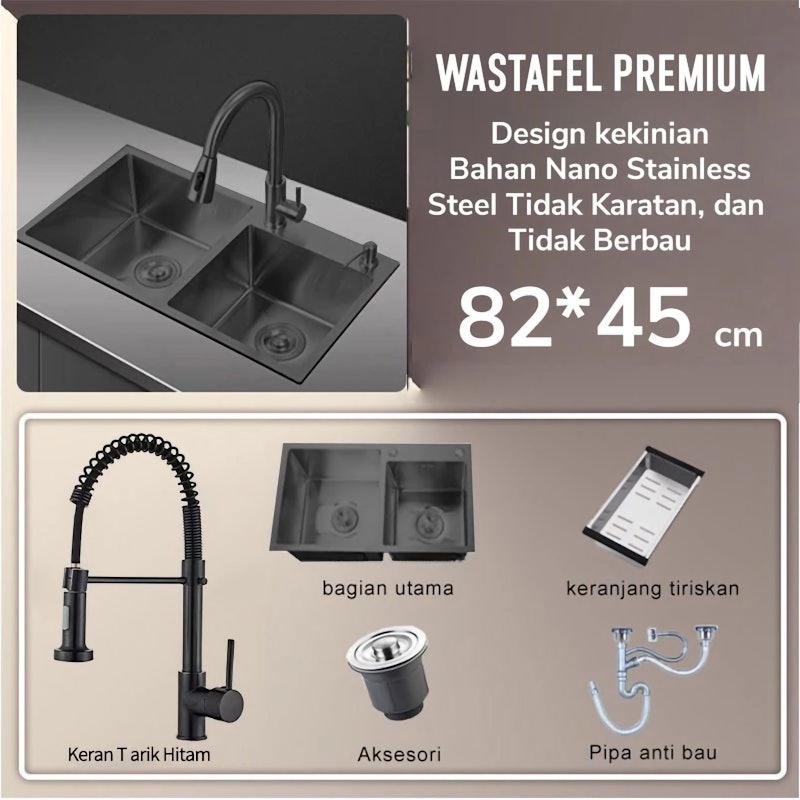 ES Kitchen Sink Set 2 Bak 82 Hitam B 3