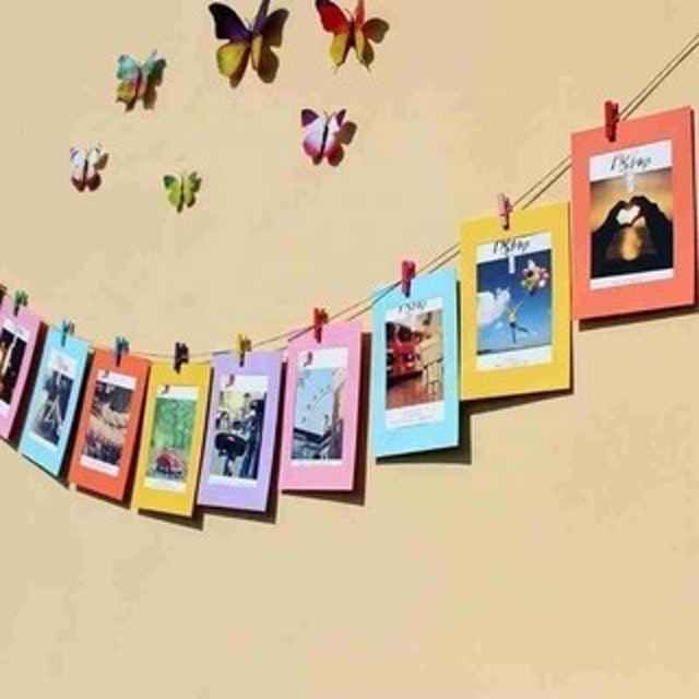  Wooden Clip + Bingkai Foto + Tali Rami