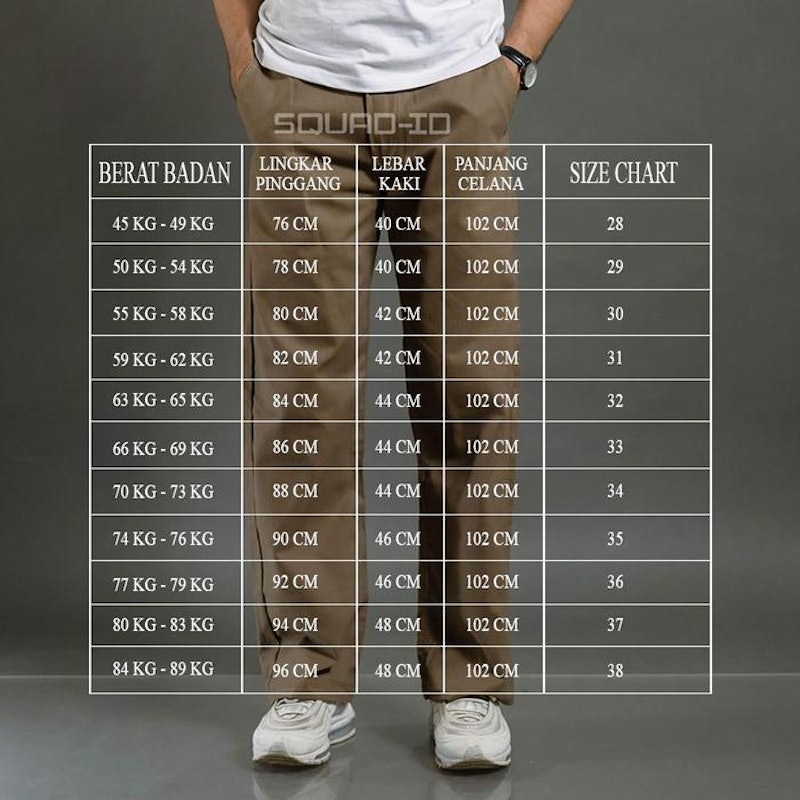 SQ SQUAD ID Celana Chinos Standar Straight Fit 4