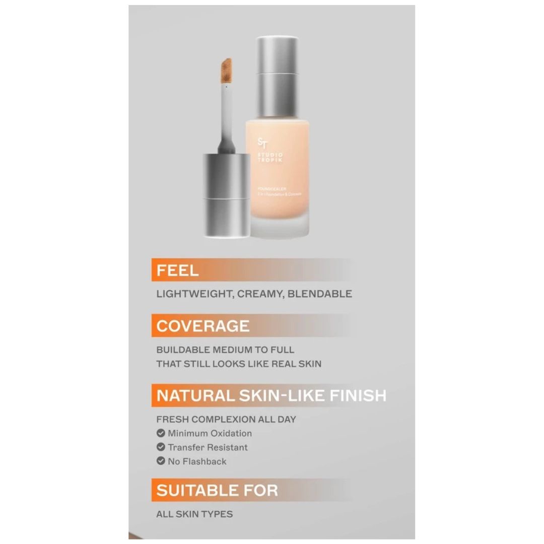 Parvis Magna Jaya Studio Tropik Foundcealer 2 in 1 Foundation & Concealer N07