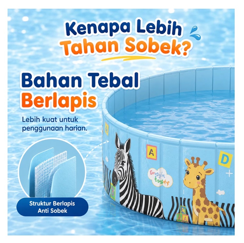 PlayPark Kolam Renang Lipat 2-in-1 160 cm 5