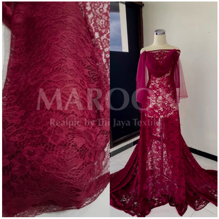 Brokat Lace Corneli Tulang Halus