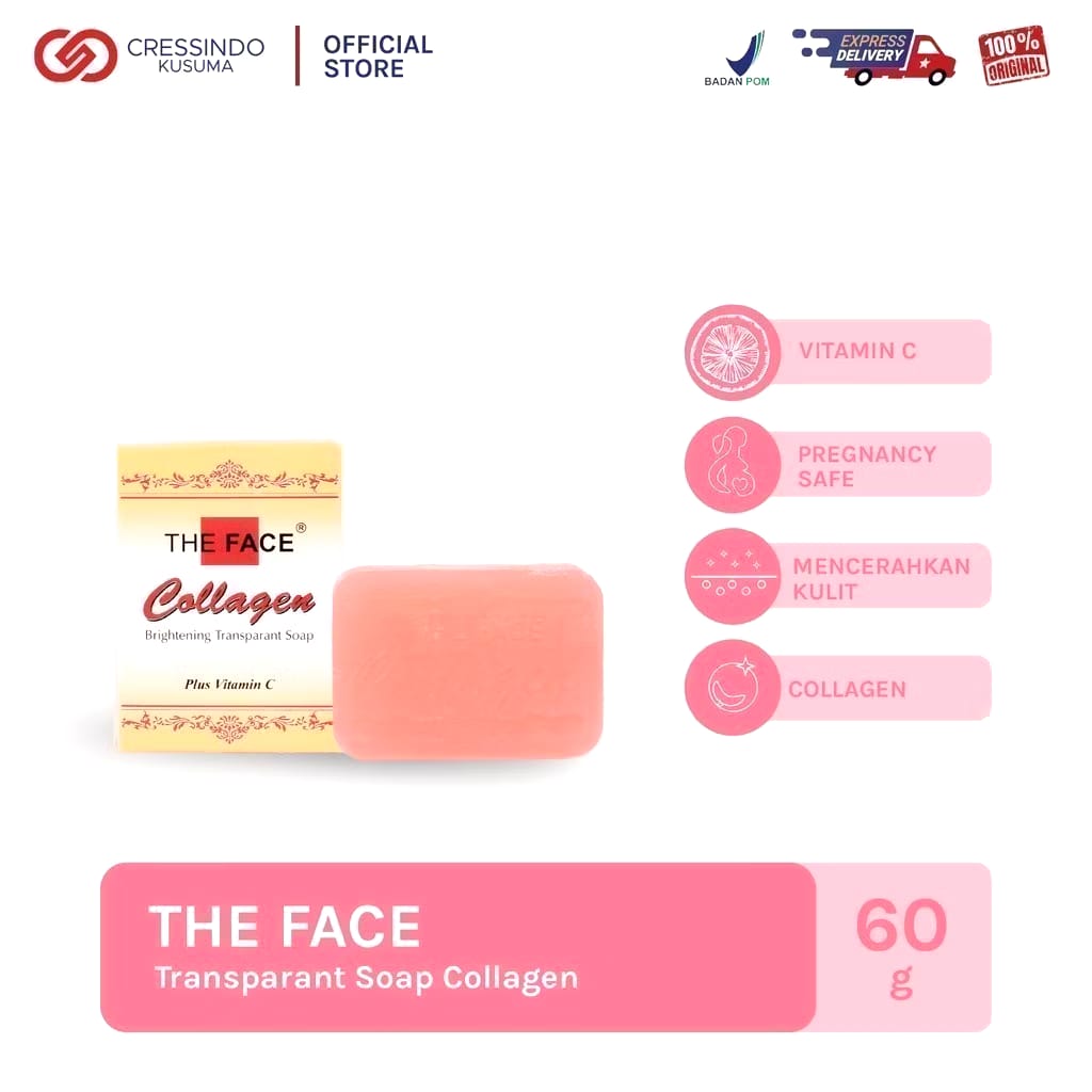  The Face Collagen Brightening Transparant Soap