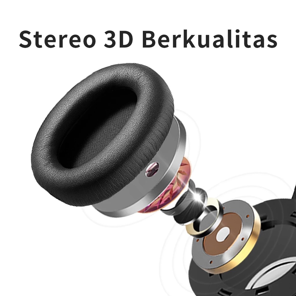 Miniso Lifestyle Trading Indonesia MINISO Colorful Bluetooth Headphone Gaming