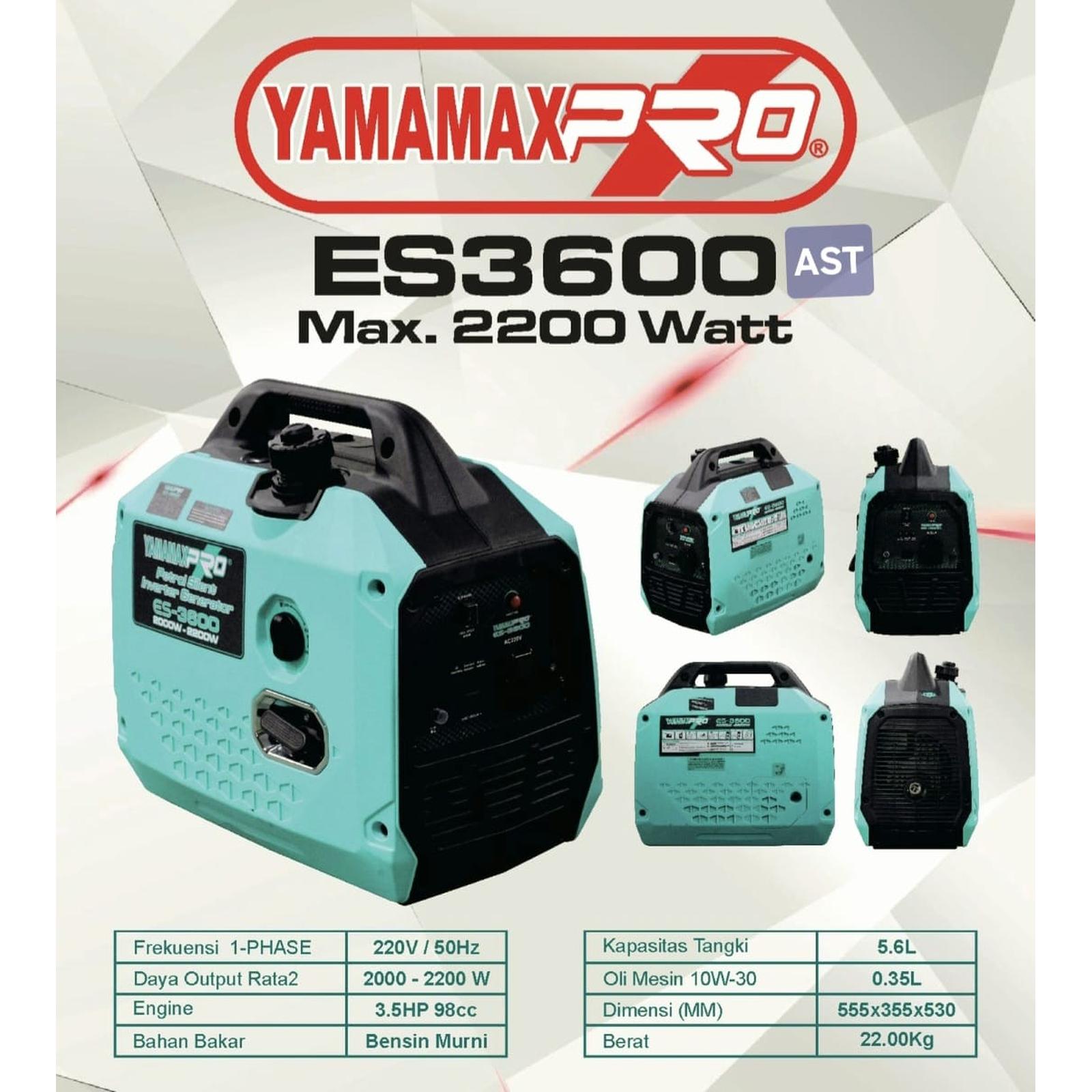 YAMAMAX PRO® Petrol Silent Inverter Generator  ES-3600