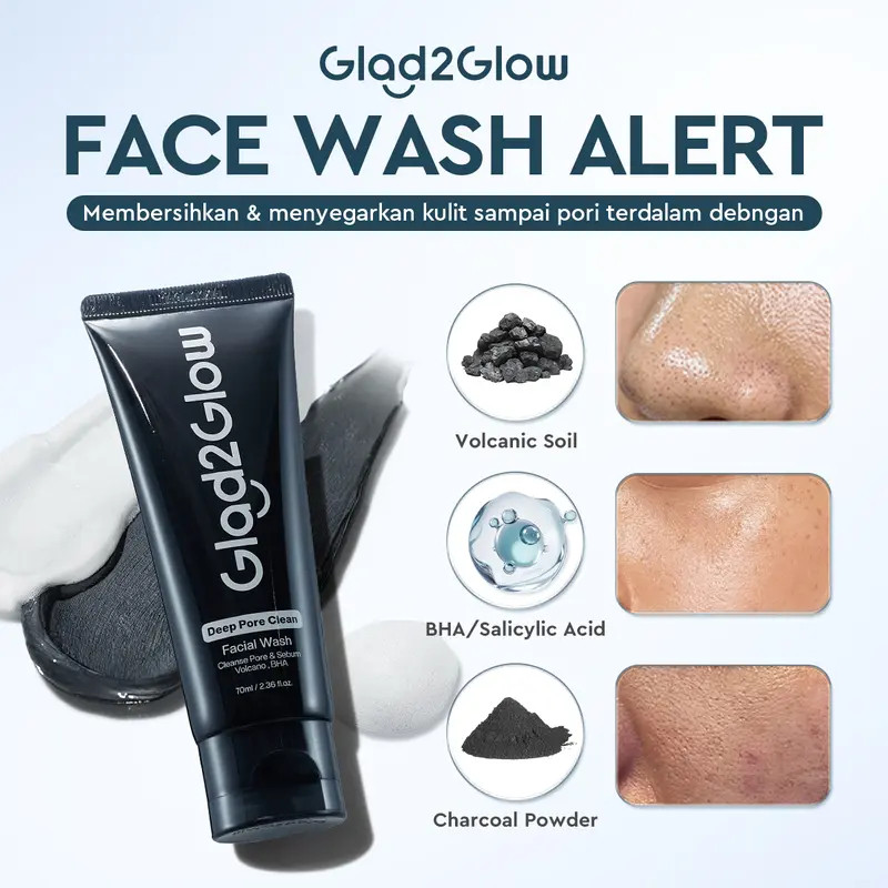 Glad2Glow Deep Pore Clean Facial Wash 2