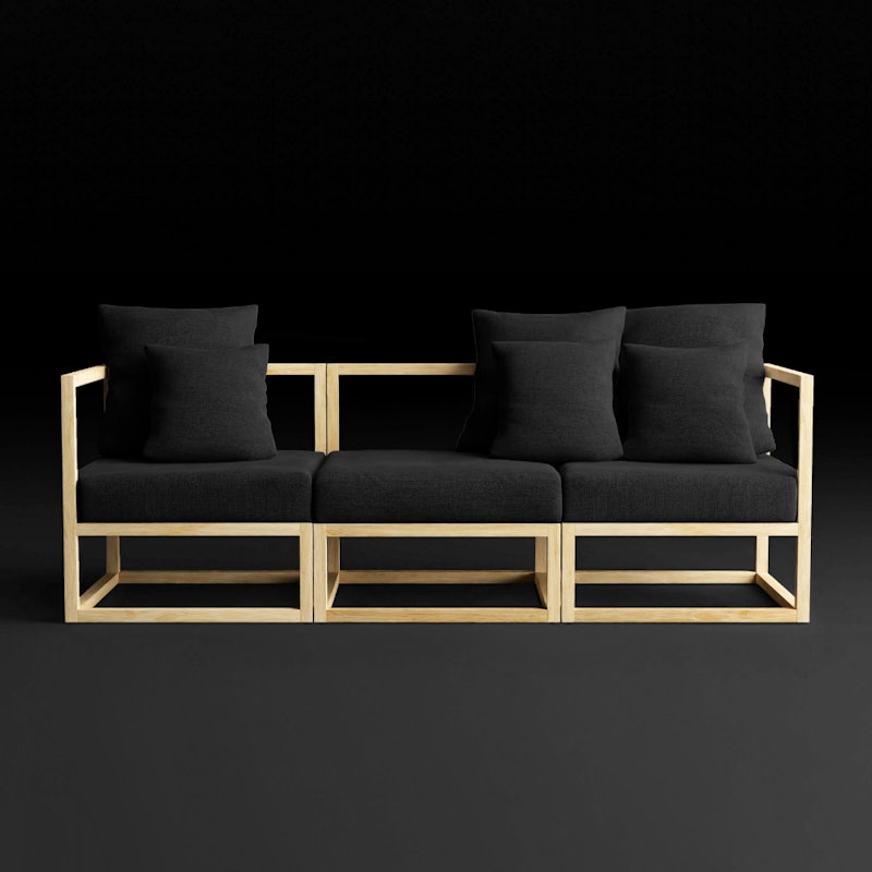 CUBIX Series – Kursi Sofa Minimalis 3 Seater 3
