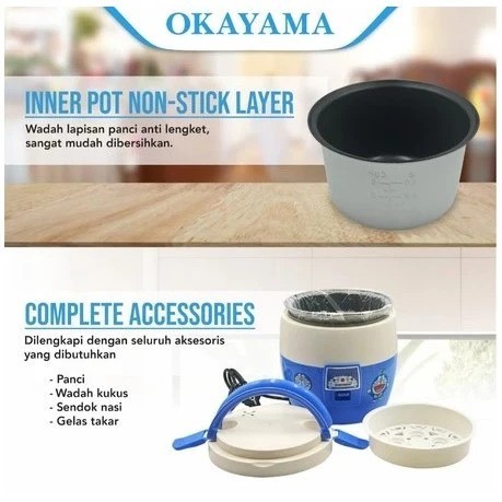 Okayama Rice Cooker 1L 2