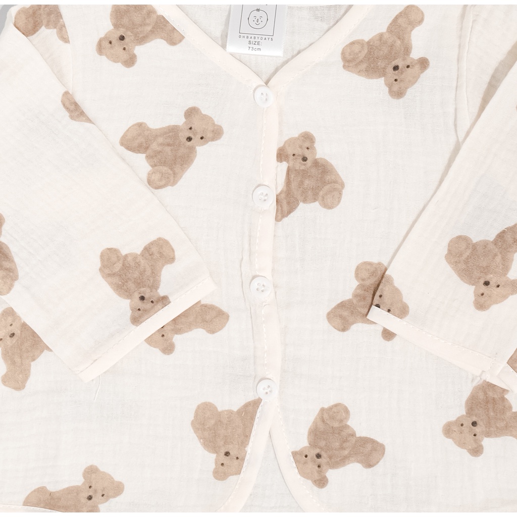 Ohbabydays Teddy Bear Cardigan