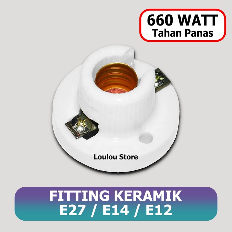 Fitting Keramik E12 4
