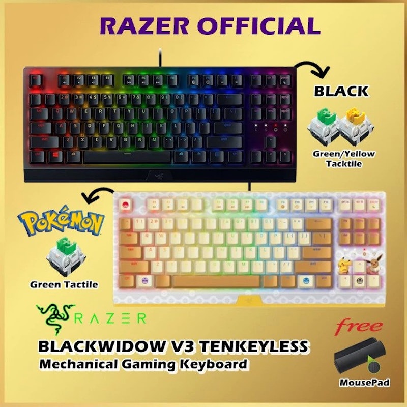 BlackWidow V3 Tenkeyless Pokémon Edition 2