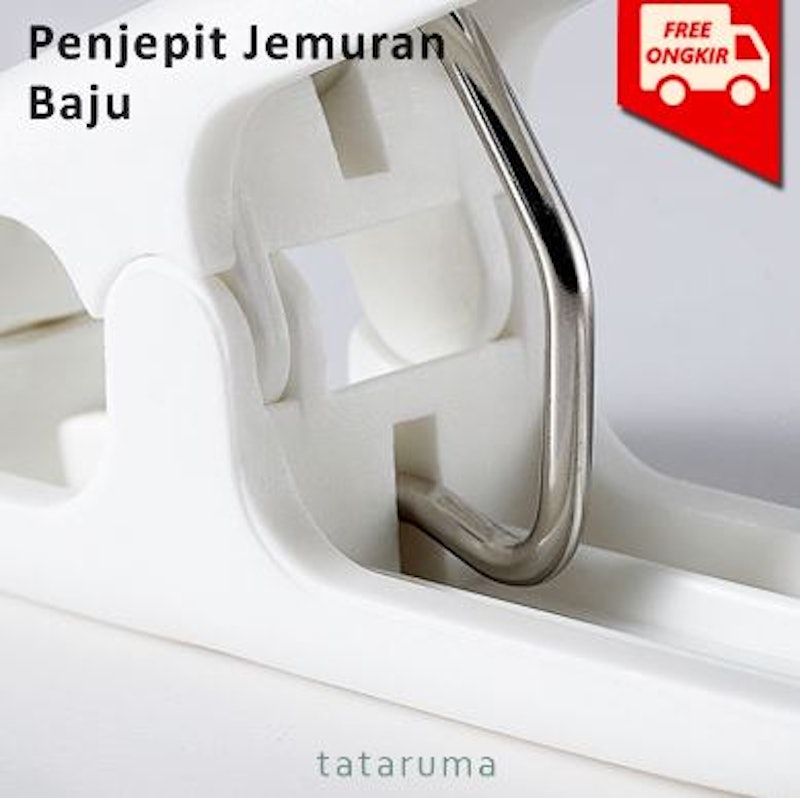 Mono - Penjepit Jemuran Baju Estetik Putih 4