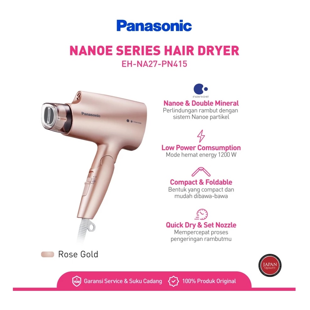 Panasonic Panasonic Hair Dryer Nanoe Series  EH-NA27PN415