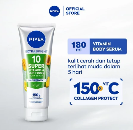 Beiersdorf NIVEA Extra Bright 10 Super Vitamins & Skin Foods Youth Protect