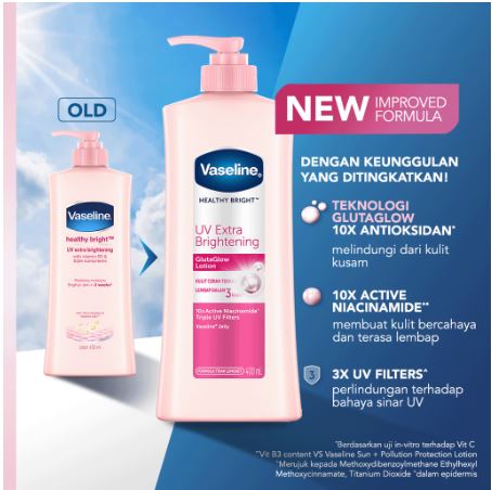 Unilever Indonesia Vaseline® Healthy Bright UV Extra Brightening