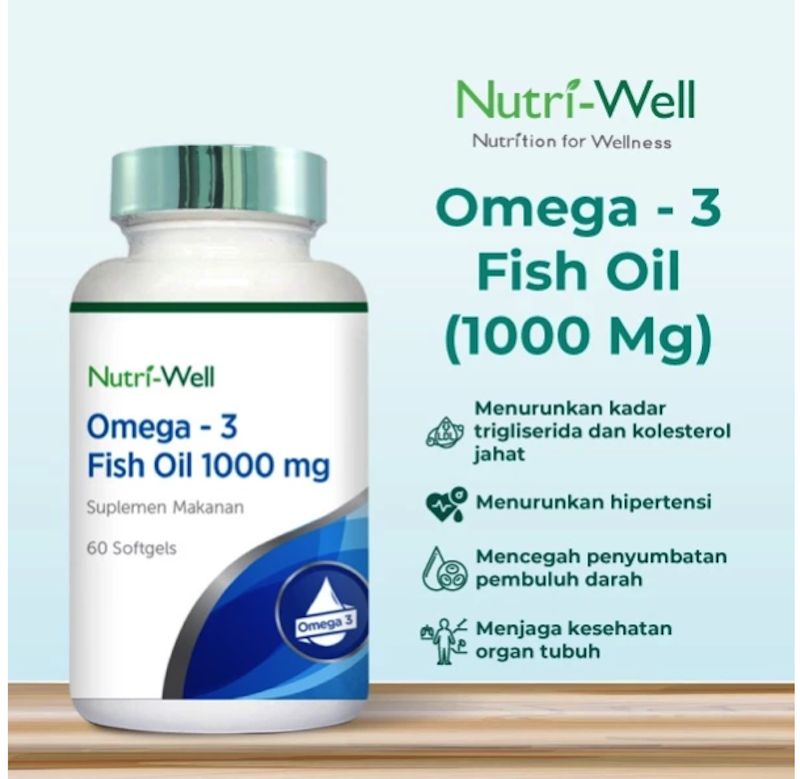 Nutri-Well Omega 3 Fish Oil 1000 mg 2