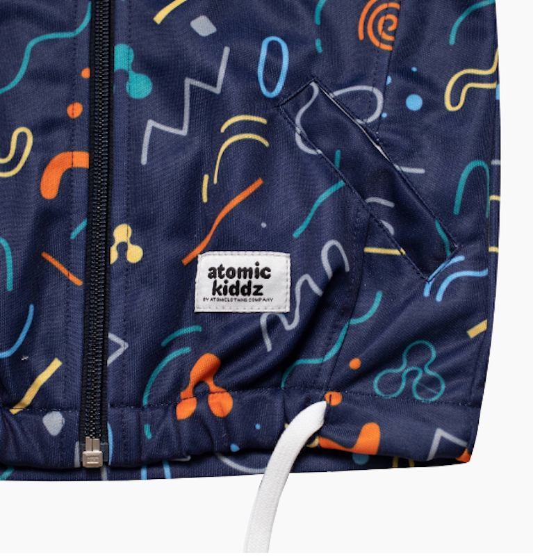 Atomic Kiddz Jaket Sublim Anak - Linoz Navy 4