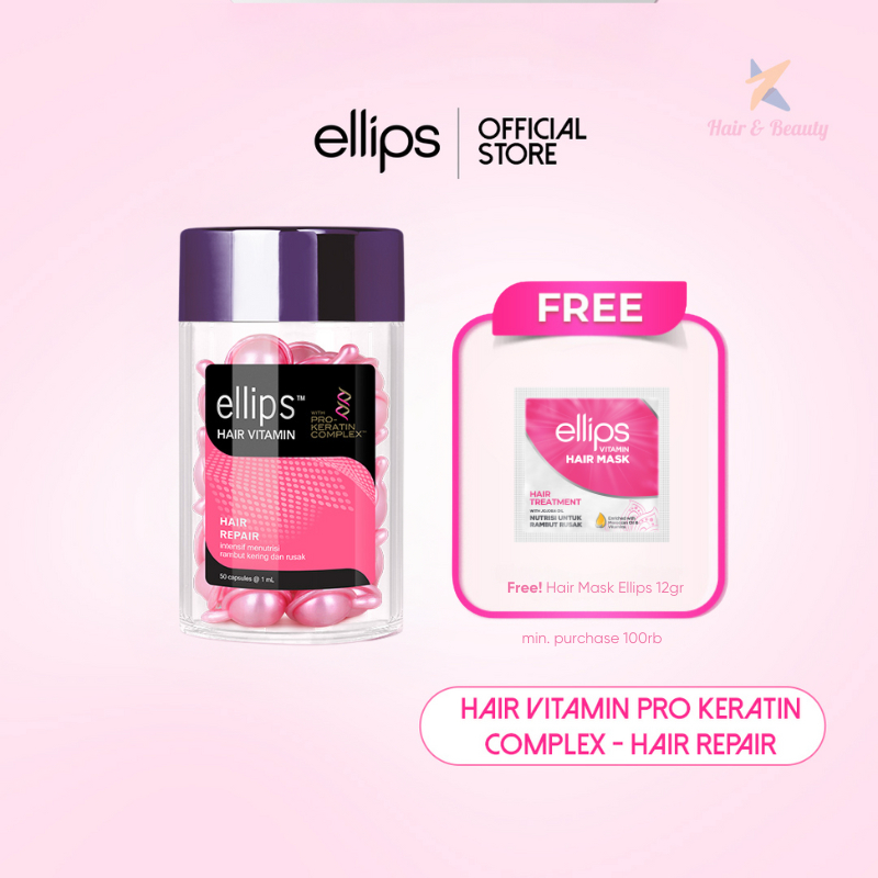 Kino Indonesia Ellips Hair Vitamin Pro Keratin Hair Repair Jar