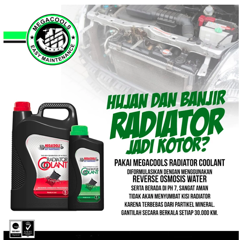 Megacools Radiator Coolant Liter Green 4