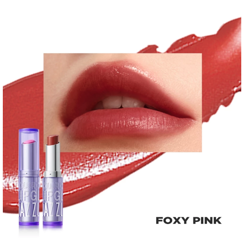 Color Chrome Lip Glaze 01 Foxy Pink 5