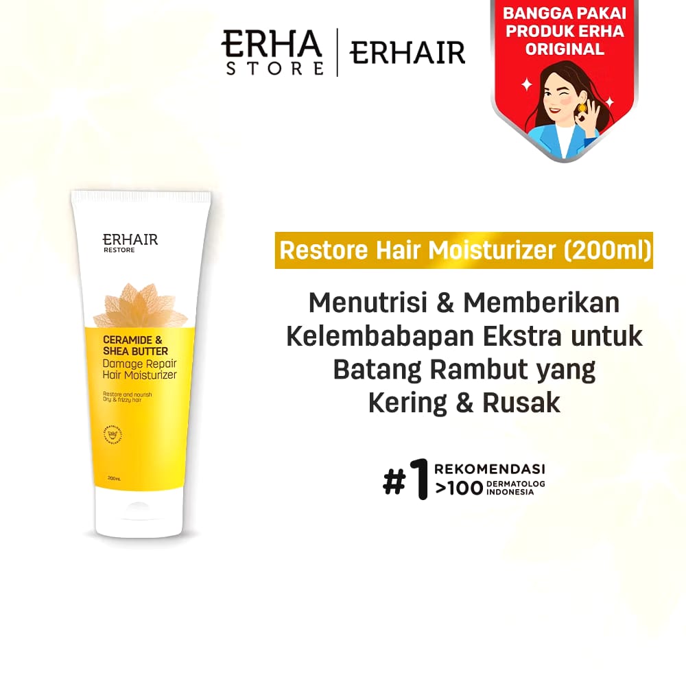 Erha Clinic Indonesia Erhair Restore Damage Repair Hair Moisturizer 